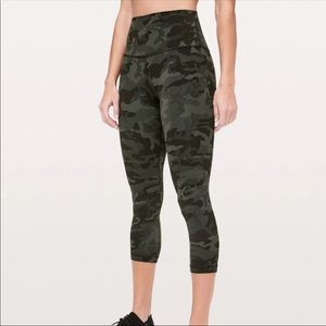 NWT lululemon wunder under camo high rise leggings
